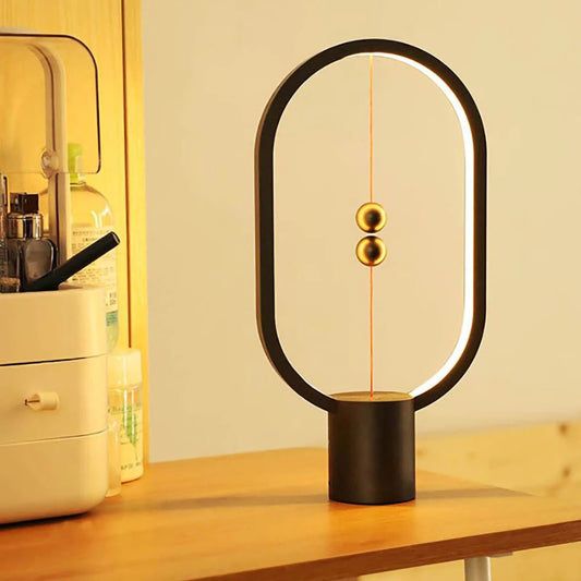 Lampe de chevet design tactile suspension magnétique avec port USB
