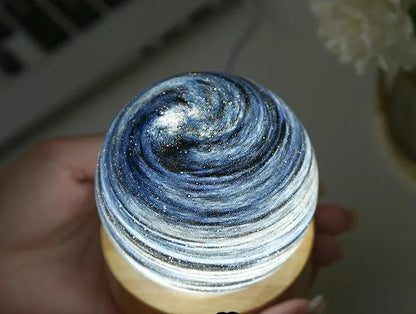 Petite lampe de chevet sans fil boule de cristal en verre