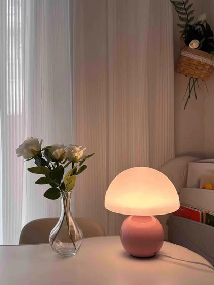 Petite lampe de chevet champignon tactile sans fil