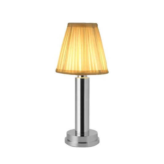 Lampe de chevet sans fil en métal rechargeable