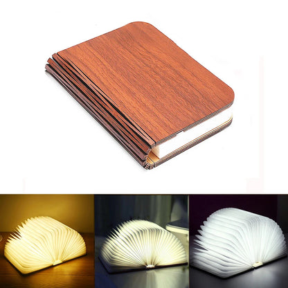 Lampe de chevet enfant tactile sans fil rechargeable livre pliable lumineux