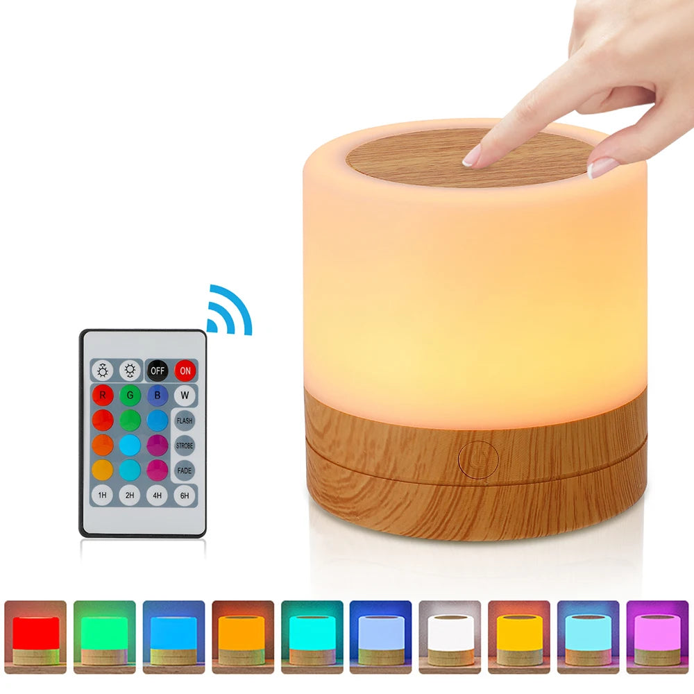 Lampe de chevet tactile portable sans fil rechargeable