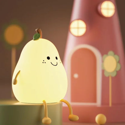 Lampe de chevet enfant en forme de poire tactile & sans fil