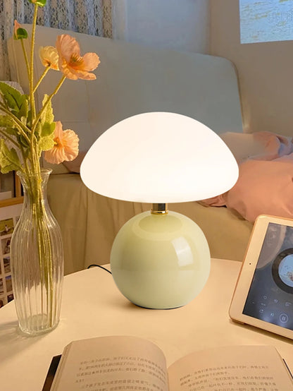 Petite lampe de chevet champignon tactile sans fil