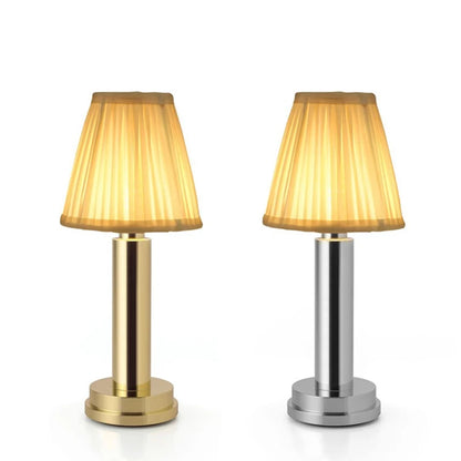 Lampe de chevet sans fil en métal rechargeable