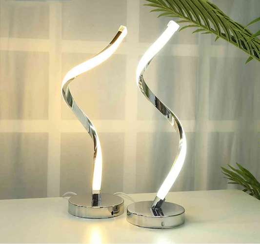 Lampe de chevet design en métal tactile & rechargeable
