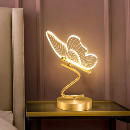 Lampe de chevet design papillon 3D