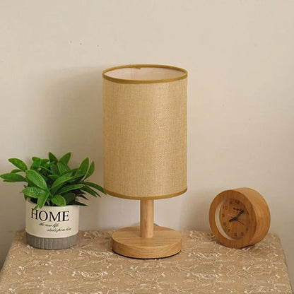 Lampe de chevet en bois naturel scandinave
