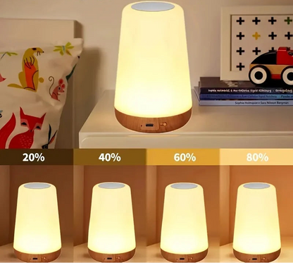 Lampe de chevet tactile portable sans fil rechargeable