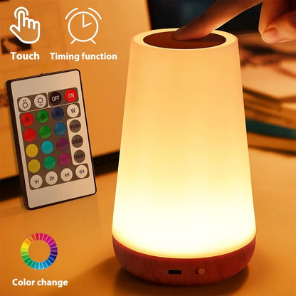 Lampe de chevet tactile portable sans fil rechargeable