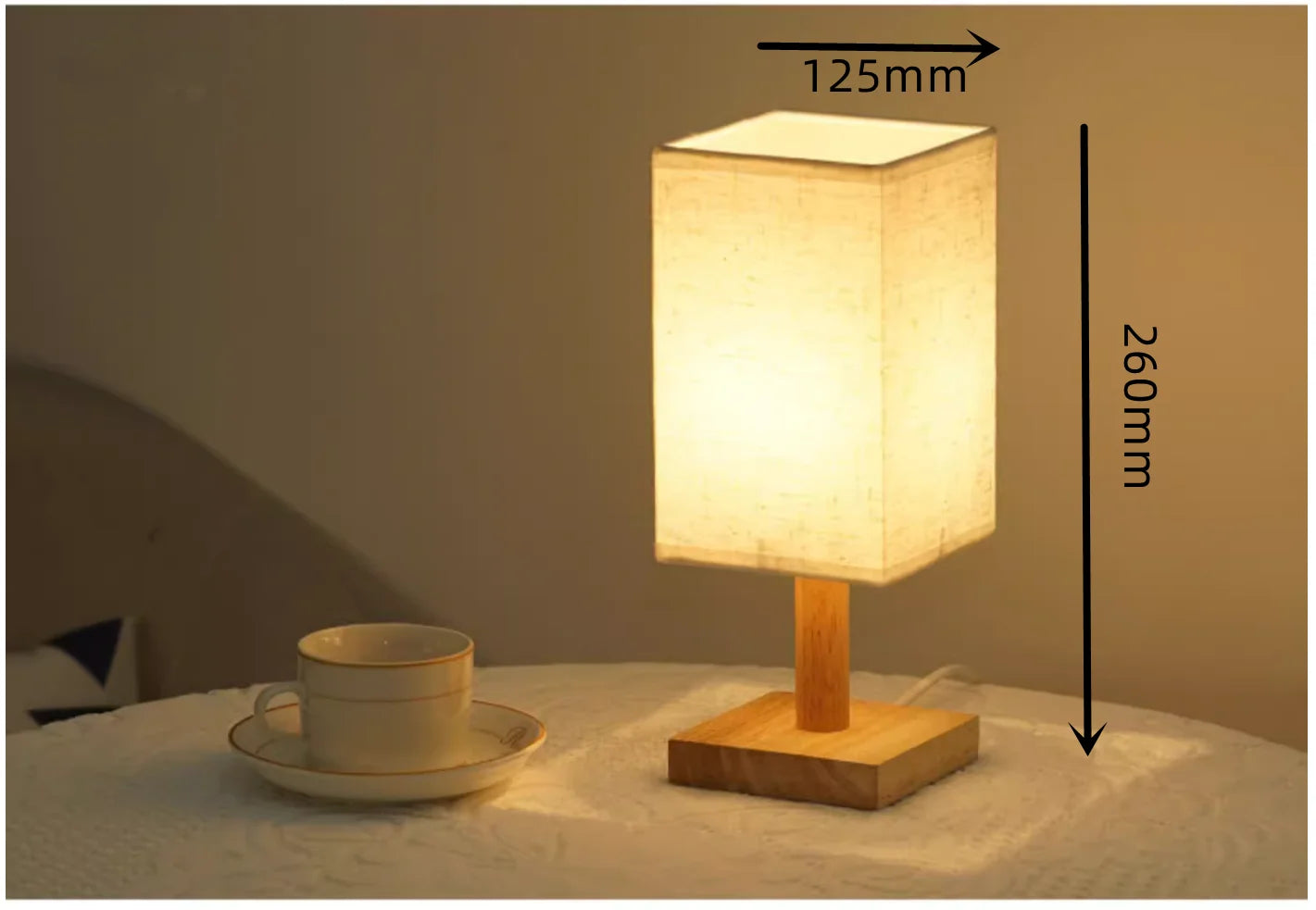 Lampe de chevet en bois scandinave