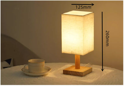 Lampe de chevet en bois scandinave