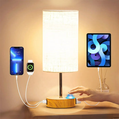 Lampe de chevet tactile et rechargeable style scandinave