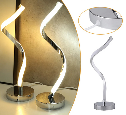 Lampe de chevet design en métal tactile & rechargeable