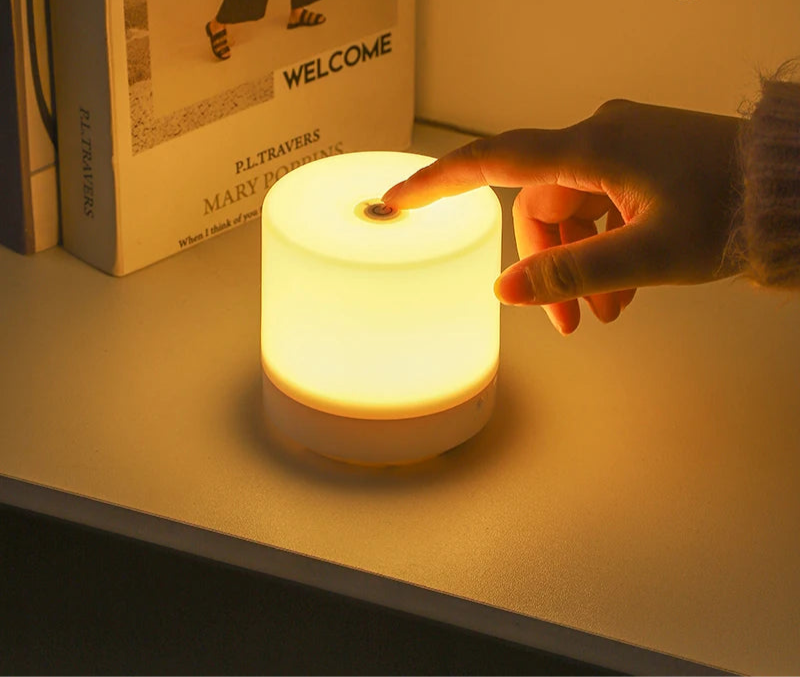 Lampe de chevet tactile portable & rechargeable