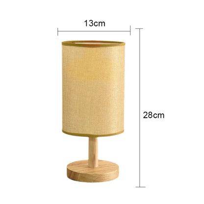 Lampe de chevet en bois naturel scandinave