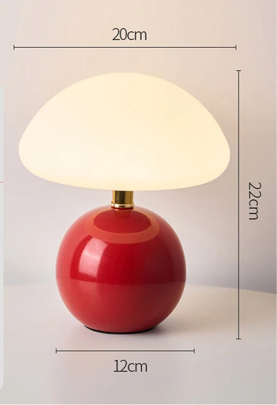 Petite lampe de chevet champignon tactile sans fil