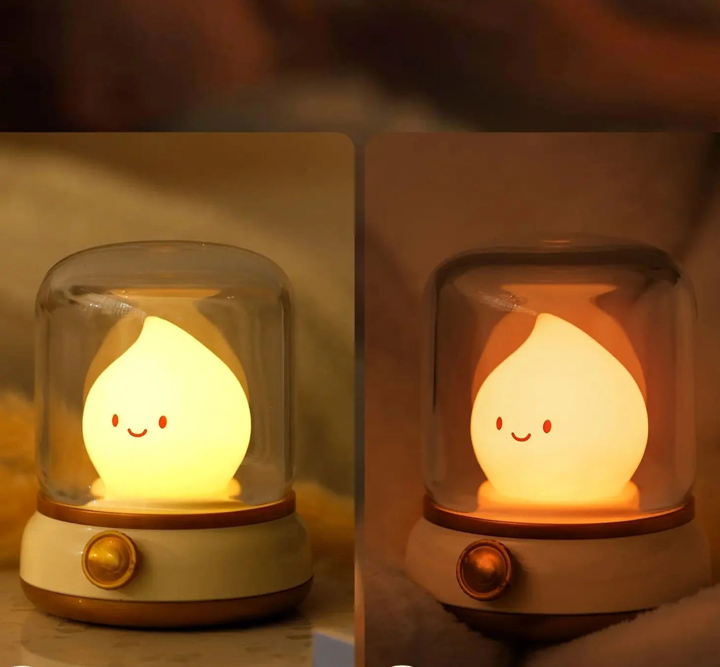 Petite lampe de chevet rechargeable en forme de cartoon pour enfant