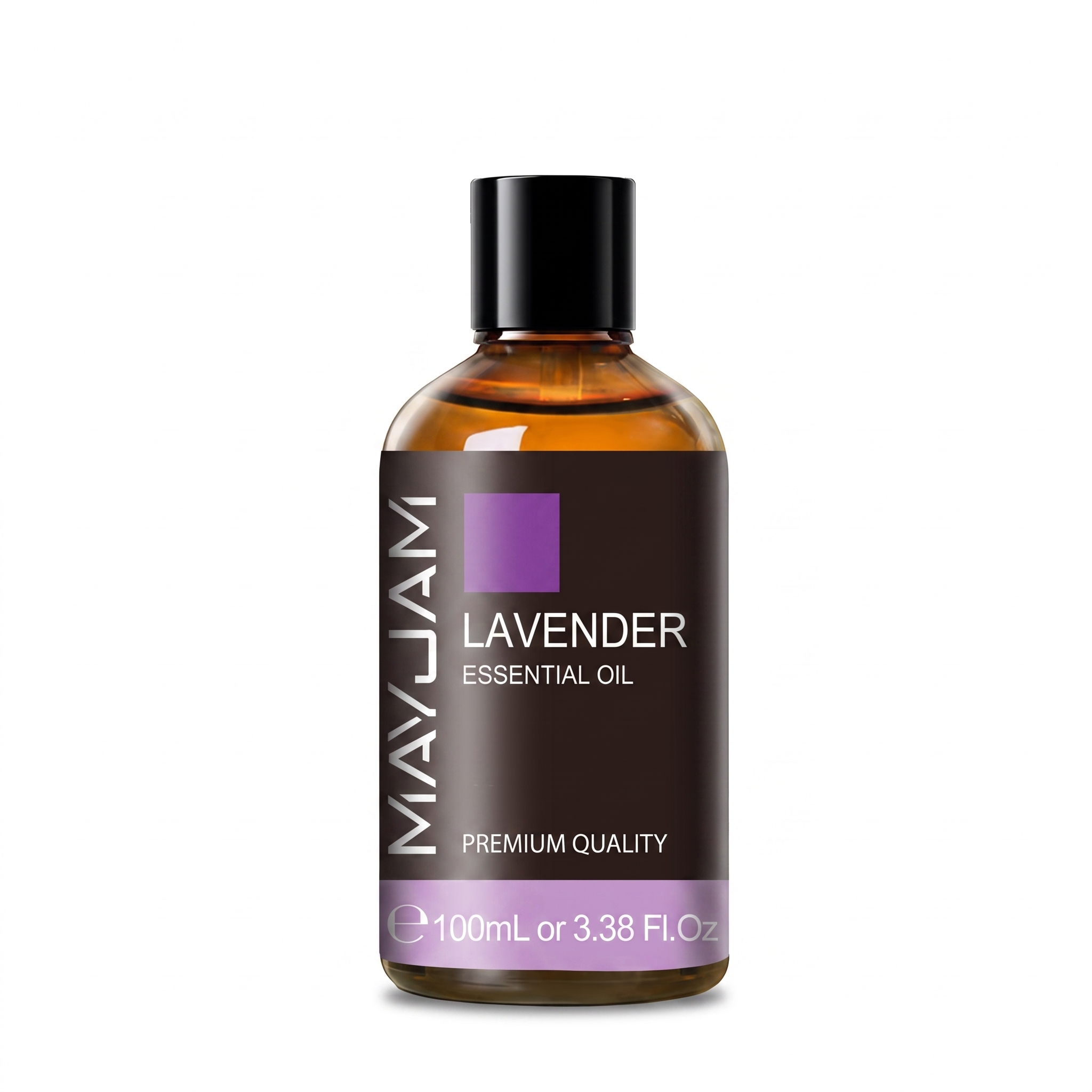 Contenu du trio : huile essentielle MAYJAM Lavande 100 ml, packshot sur fond blanc – Halo Maison