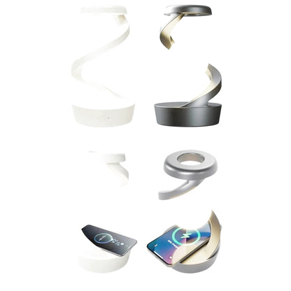 Lampe de chevet design boule flottante 3D chargeur induction