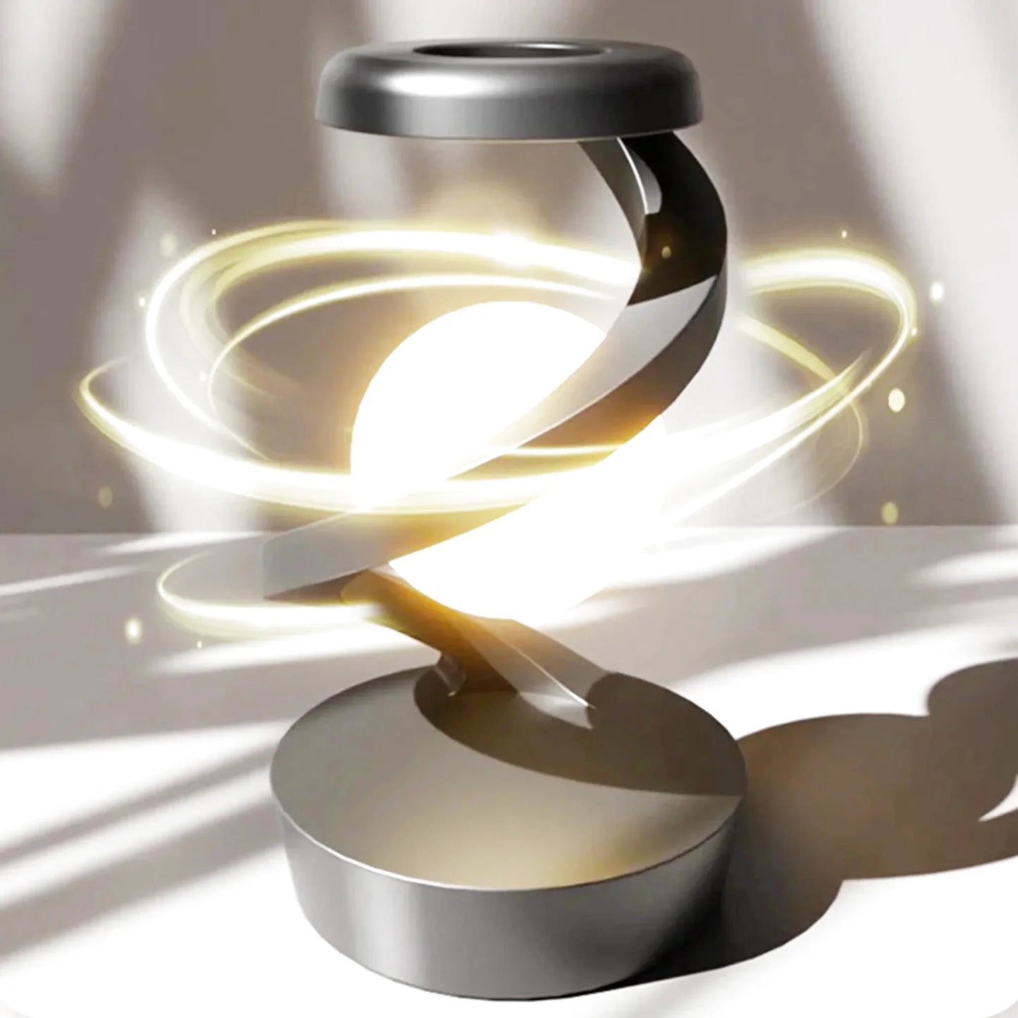 Lampe de chevet design boule flottante 3D chargeur induction