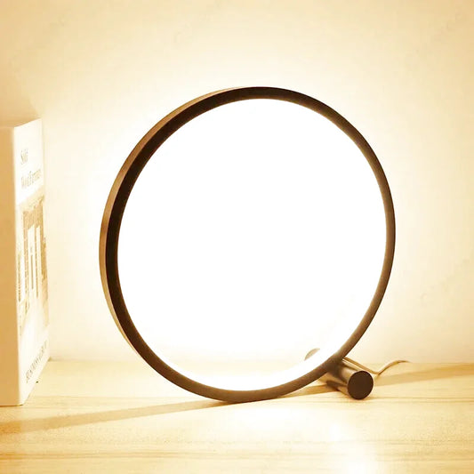 Lampe de chevet design cercle lumineux