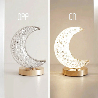 Lampe de chevet design effet cristal