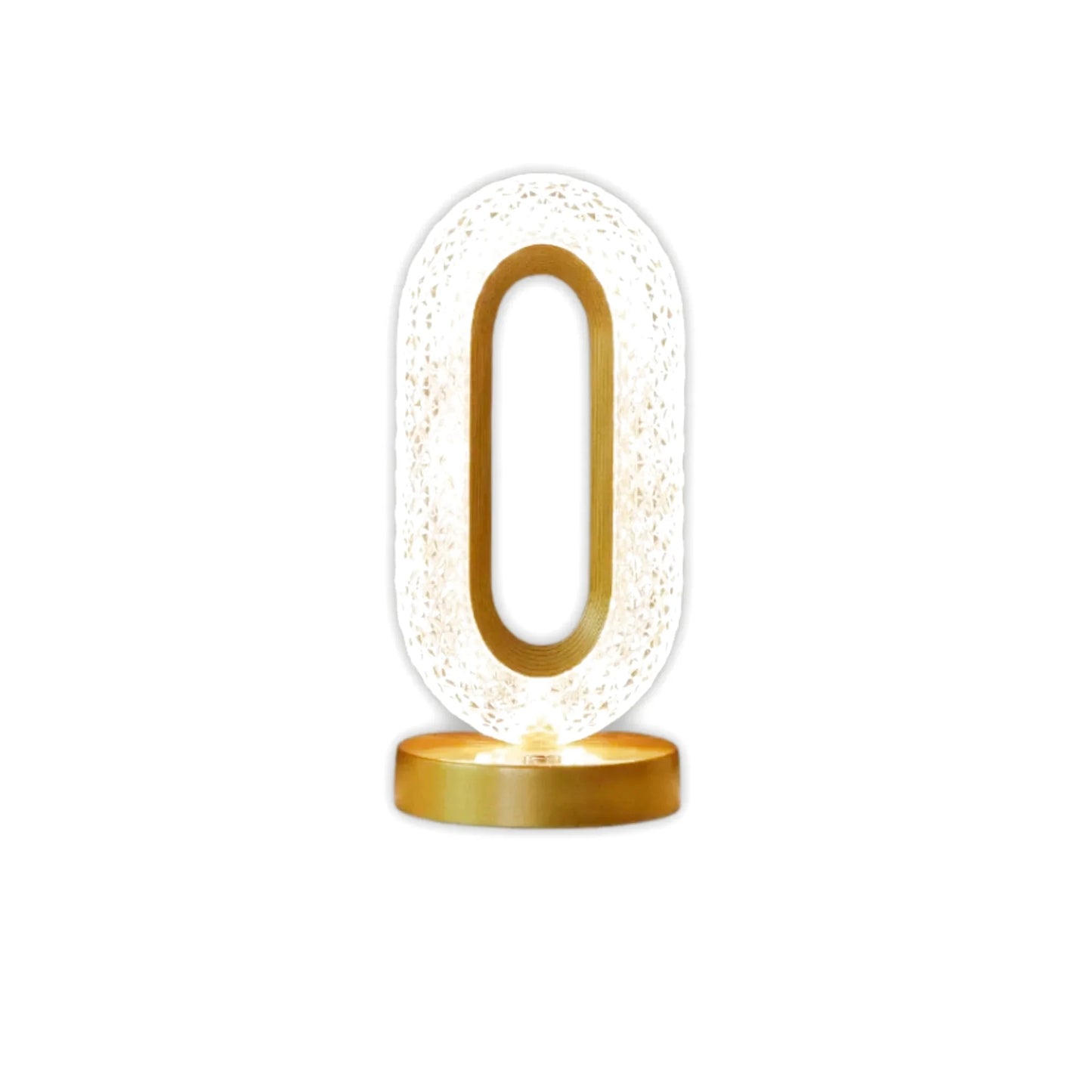 Lampe de chevet design effet cristal