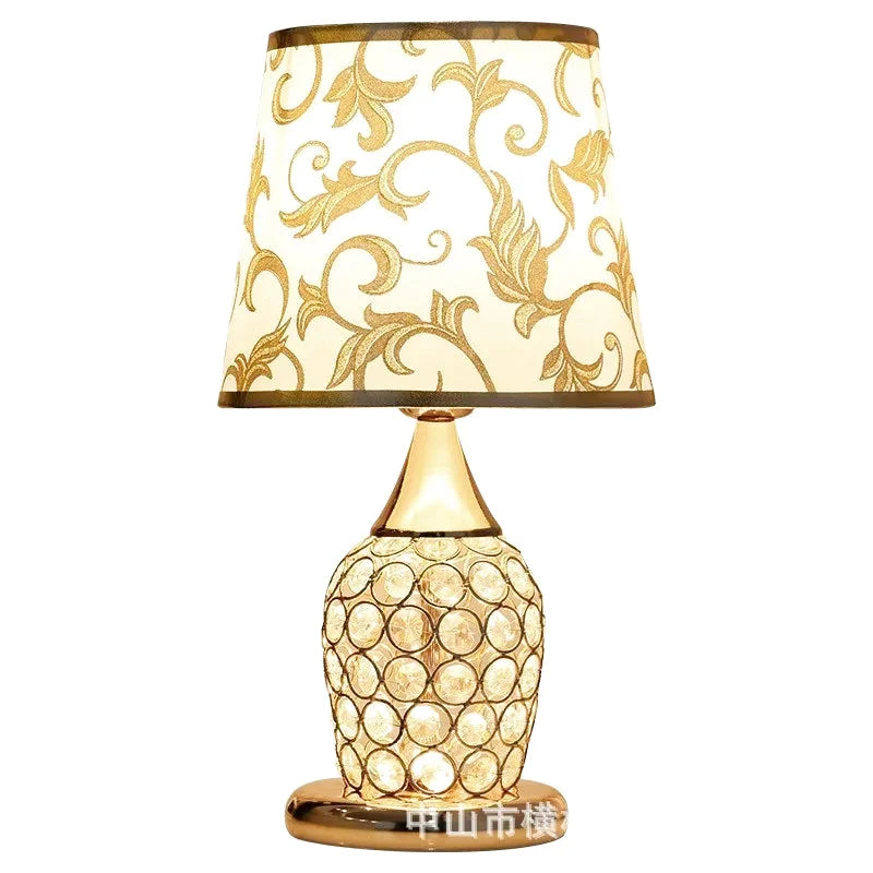 Lampe de chevet design en cristal