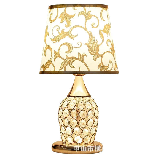 Lampe de chevet design en cristal