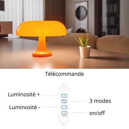 Lampe de chevet design en forme de champignon