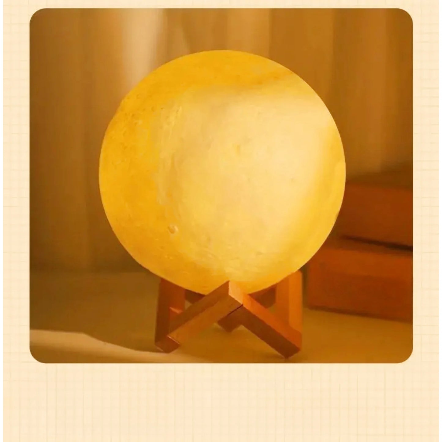 Lampe de chevet design en forme de lune