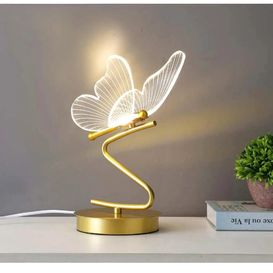 Lampe de chevet design papillon 3D
