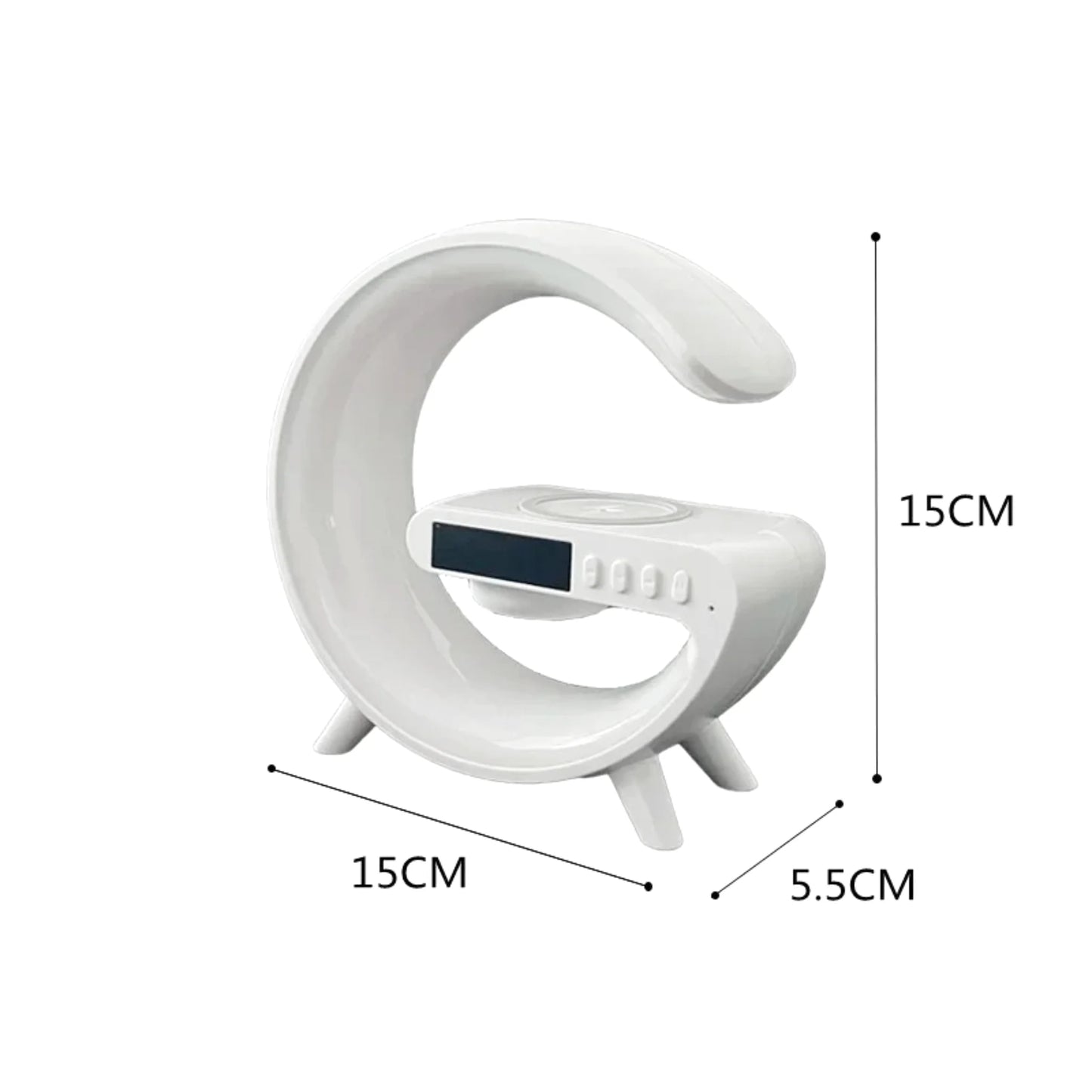 Lampe de chevet design rechargeable avec chargeur induction intégré