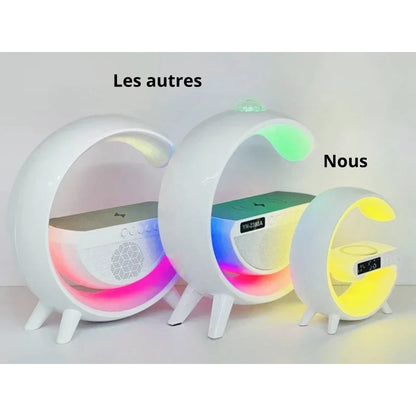 Lampe de chevet design rechargeable avec chargeur induction intégré