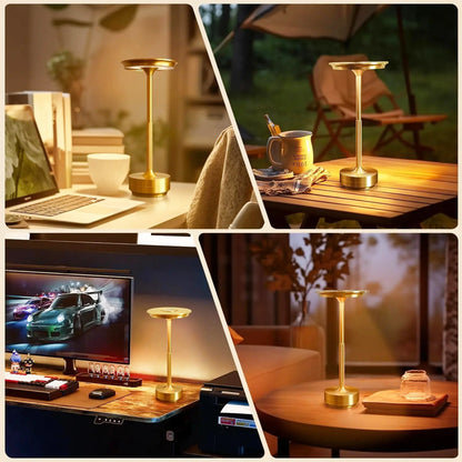 Lampe de chevet design rétro en métal