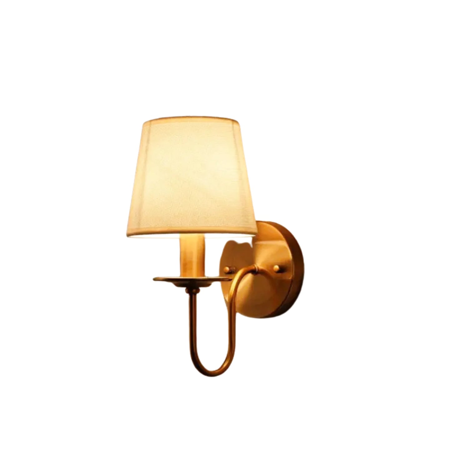 Lampe de chevet murale vintage en métal