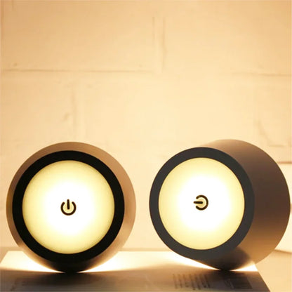 Lampe de chevet sans fil & rechargeable en métal