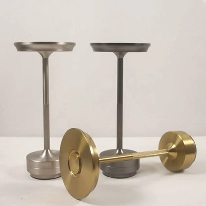 Lampe de chevet tactile en métal rechargeable