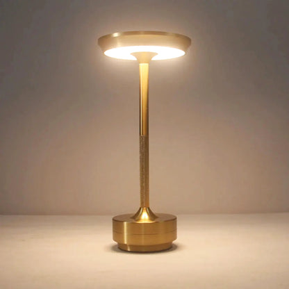 Lampe de chevet tactile en métal rechargeable