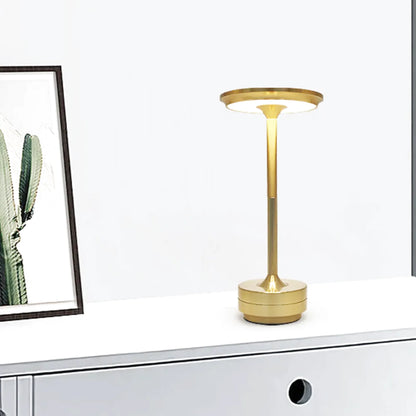 Lampe de chevet tactile en métal rechargeable