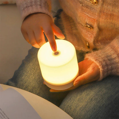 Lampe de chevet tactile portable & rechargeable