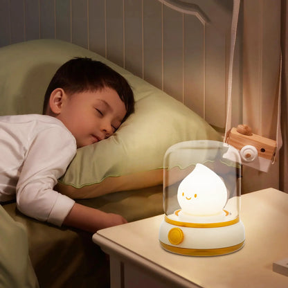 Petite lampe de chevet rechargeable en forme de cartoon pour enfant