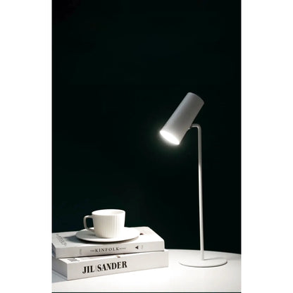 Petite lampe de chevet tactile sans fil rechargeable à tête rotative